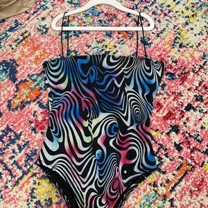 Square neck bodysuit